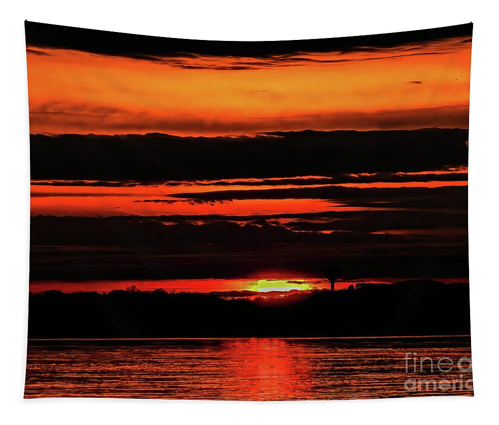 Digital Photography Tapestry featuring the photograph All A Glow by Eunice Miller