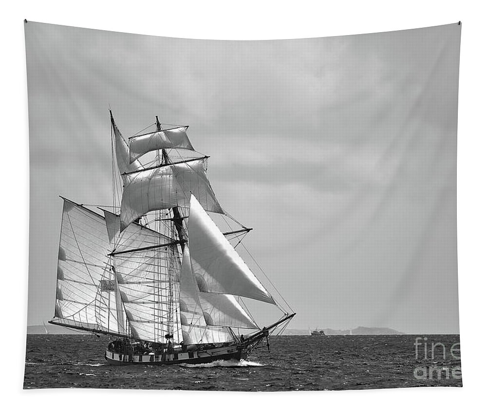 19th Tapestry featuring the photograph All sails out. II by Frederic Bourrigaud