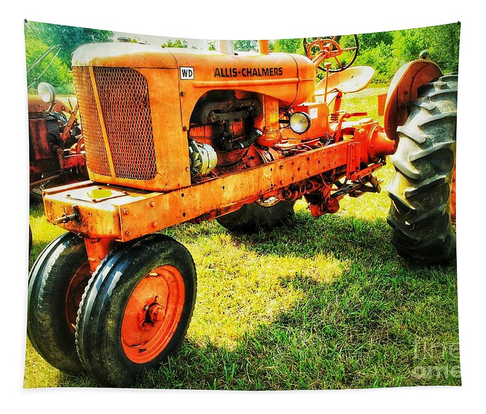 Allis Chalmers Wd Tapestry featuring the photograph Allis Chalmers WD by Mike Eingle