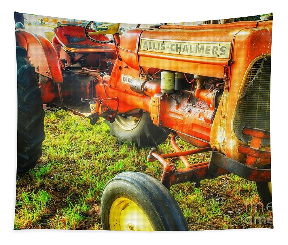 Allis Chalmers Tapestry featuring the photograph AllisChalmers by Mike Eingle