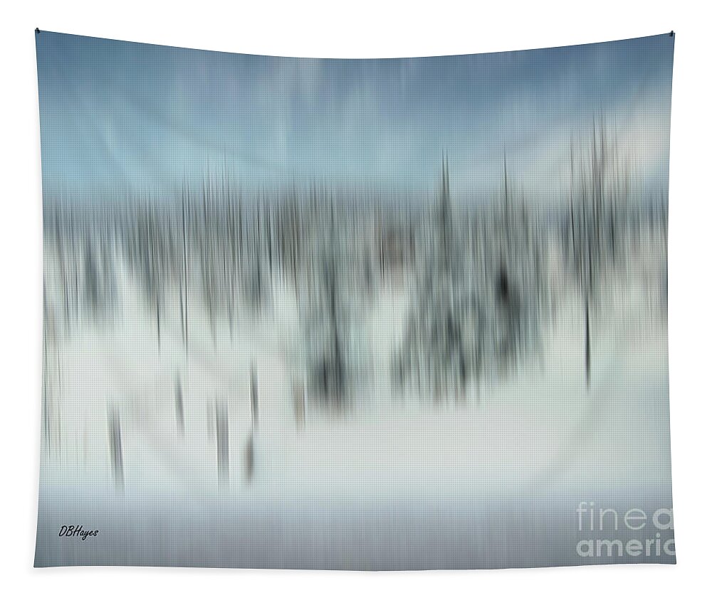 Colorado Tapestry featuring the photograph Altered Reality 22 - Colorado Winter Scene by DB Hayes