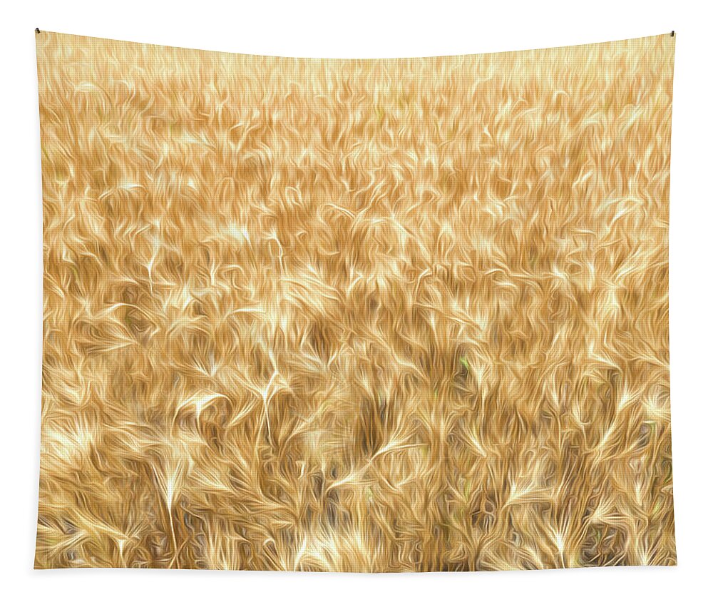 Wheat Tapestry featuring the digital art Amber Waves by Brad Barton