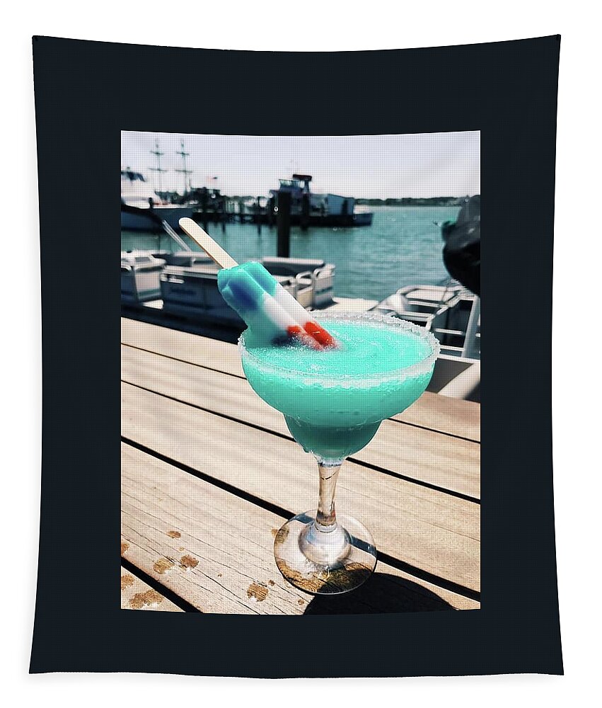 Angler Restaurant Tapestry featuring the photograph American Margarita Bomb Pop by Robert Banach