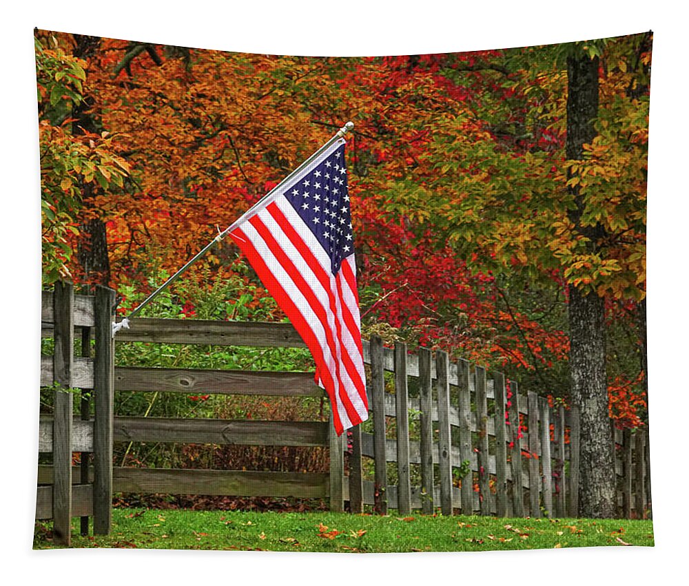 Cory Tapestry featuring the photograph Americana by Tom and Pat Cory