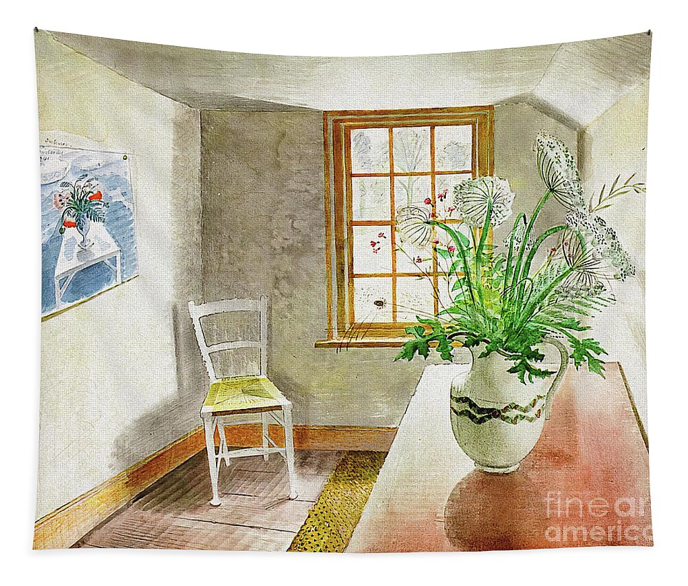 Cc0 Tapestry featuring the photograph An Ironbridge Interior by ERIC RAVILIOUS by Jack Torcello