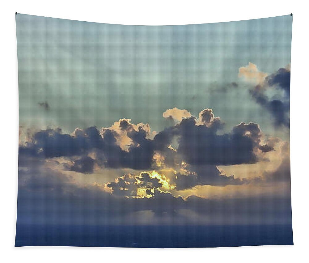 Clouds Tapestry featuring the photograph And Then There Was Day Five by Roberta Byram