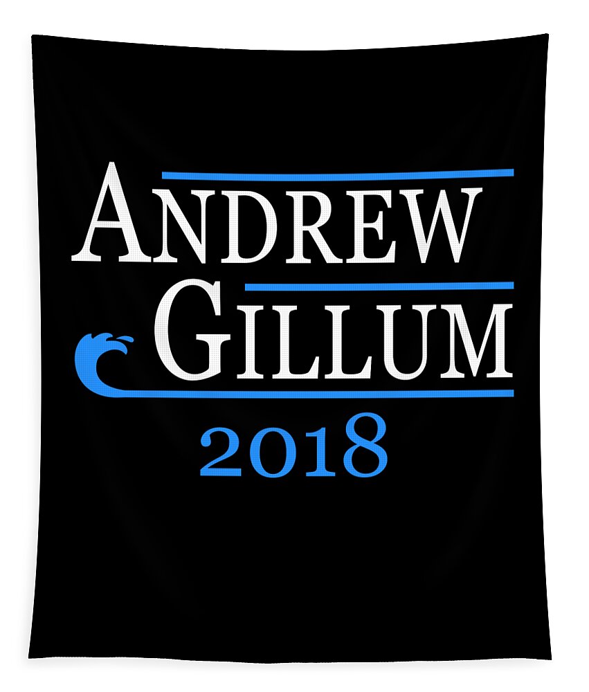 Funny Tapestry featuring the digital art Andrew Gillum Blue Wave 2018 Florida by Flippin Sweet Gear