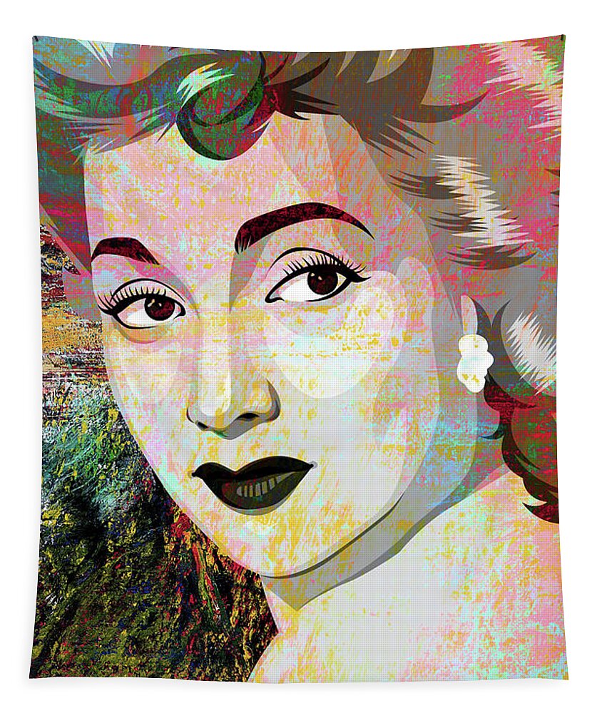 Ann Tapestry featuring the mixed media Ann Sothern by Movie World Posters