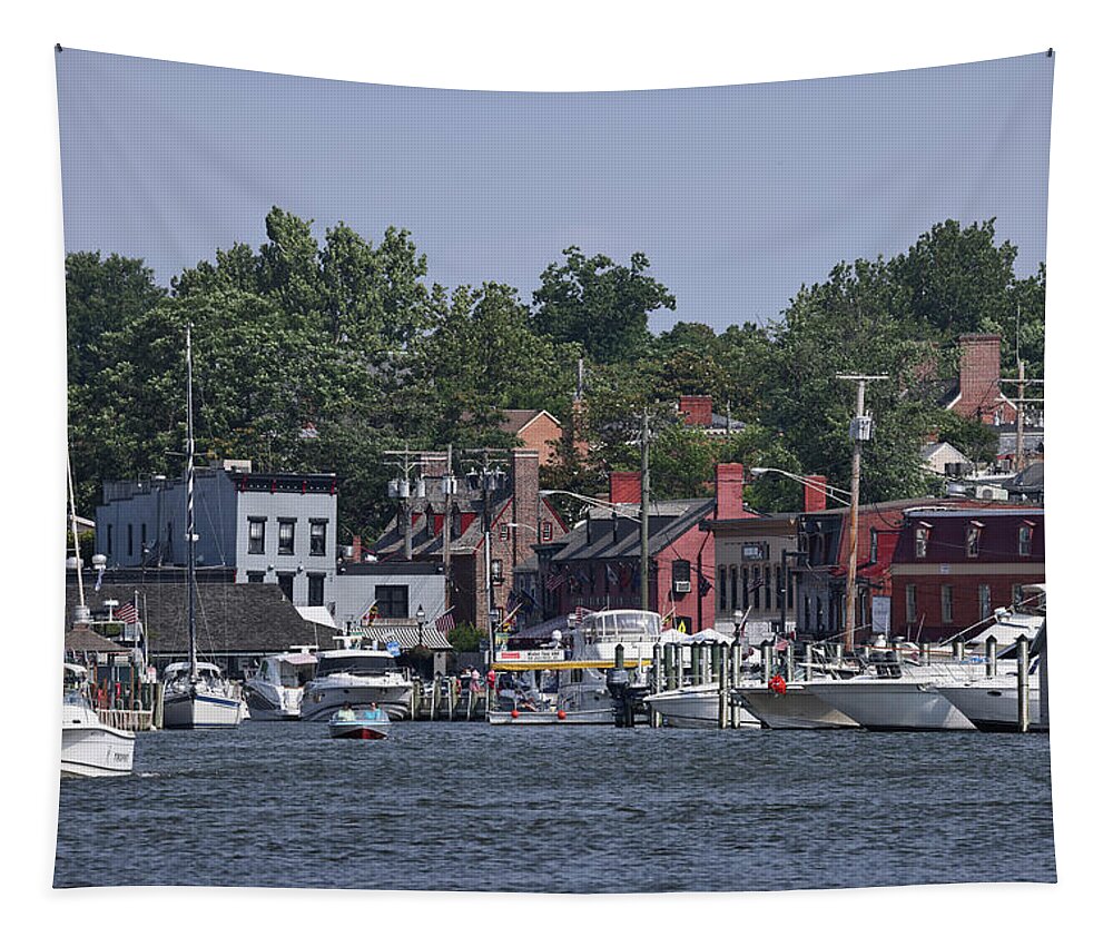 Annapolis Tapestry featuring the photograph Annapolis 2493 by John Moyer