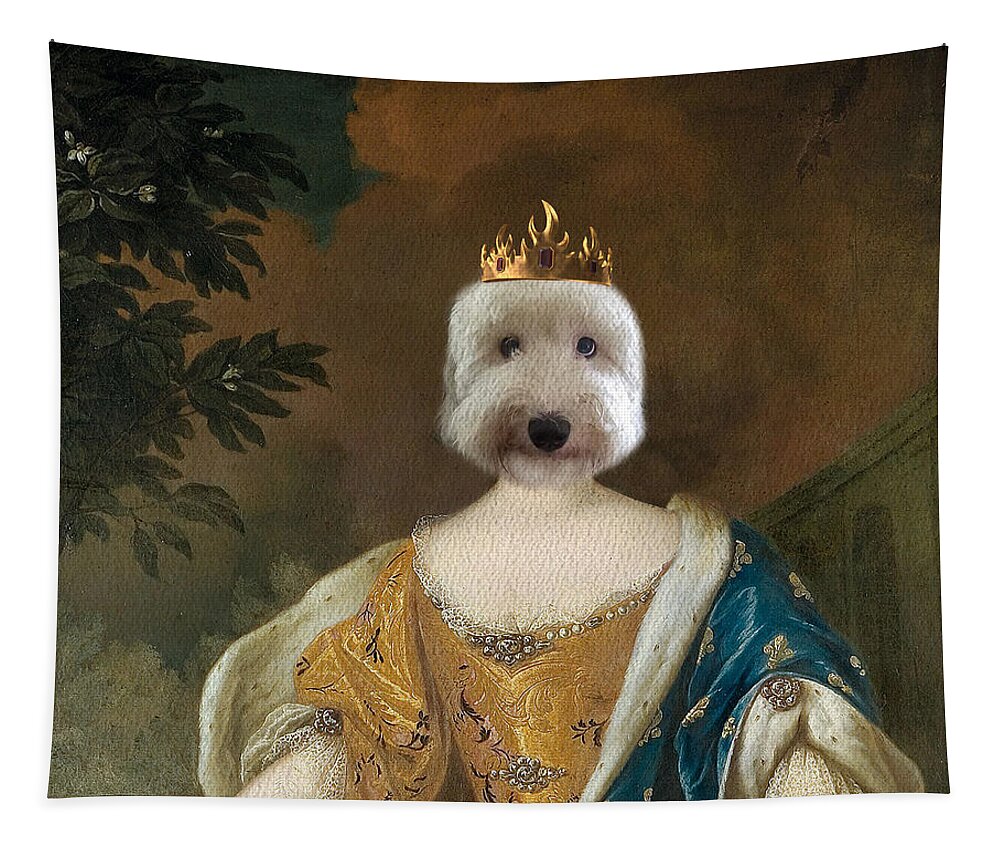 Royal Pet Portraits Tapestry featuring the photograph Annie Queen by Rebecca Cozart