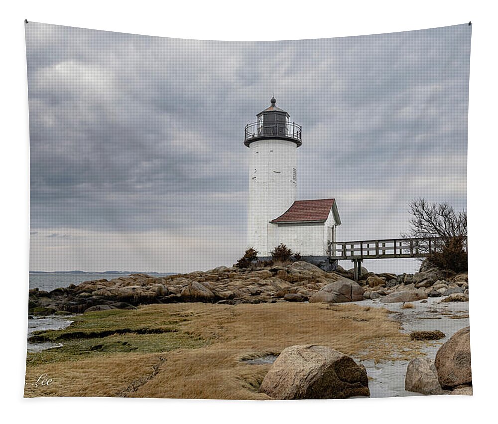 Lighthouse Tapestry featuring the photograph Annisquam Lighthouse by David Lee