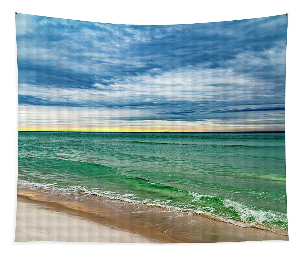 Sunrise Tapestry featuring the photograph Another Destin Florida Sunrise by Bob Slitzan