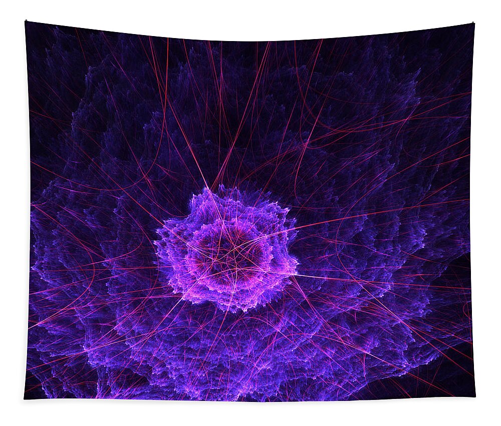 Big Bang Tapestry featuring the digital art Another Way of Looking at the Big Bang by Ronda Broatch