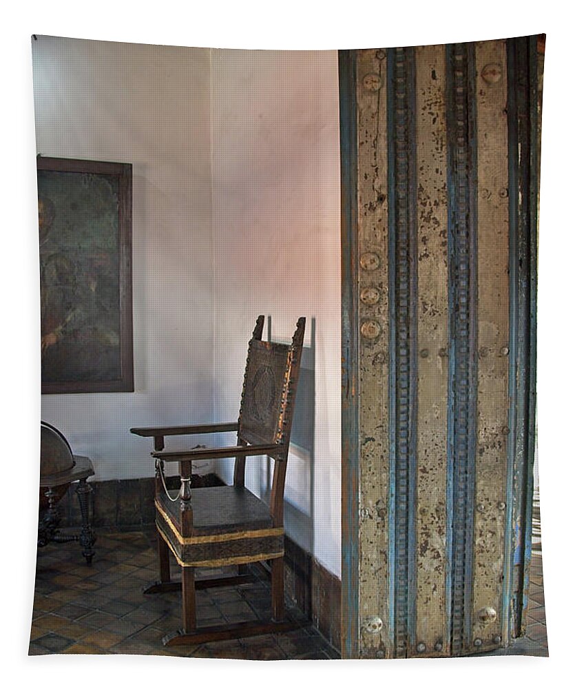 Cuba Tapestry featuring the photograph Antique Cuban Home by M Kathleen Warren