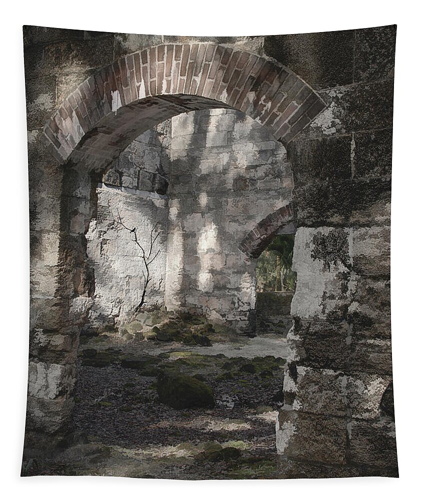 Arch Tapestry featuring the photograph Arch Through Arch by M Kathleen Warren