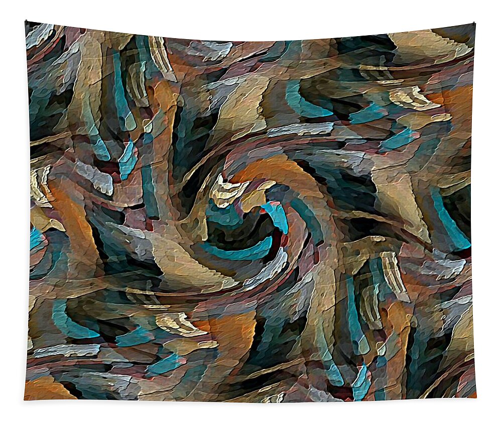 Swirl Tapestry featuring the digital art Arizona Camo by David Manlove