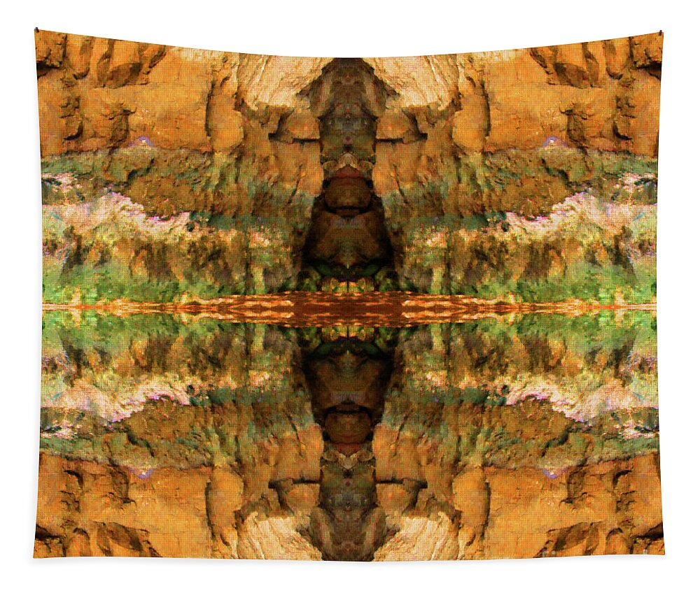 Abstract Tapestry featuring the photograph Arizona Crossing by Randall Weidner
