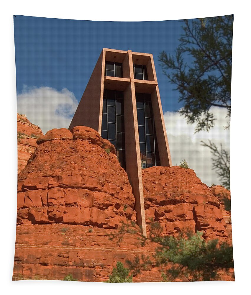 Chapel Tapestry featuring the photograph Arizona Outback 4 by Mike McGlothlen