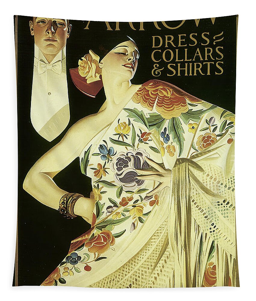 Man Tapestry featuring the photograph Arrow Dress Collars and Shirts by J C Leyendecker
