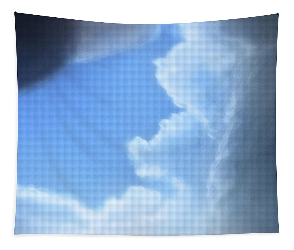 Clouds Tapestry featuring the digital art Art - Gate to Heaven by Matthias Zegveld