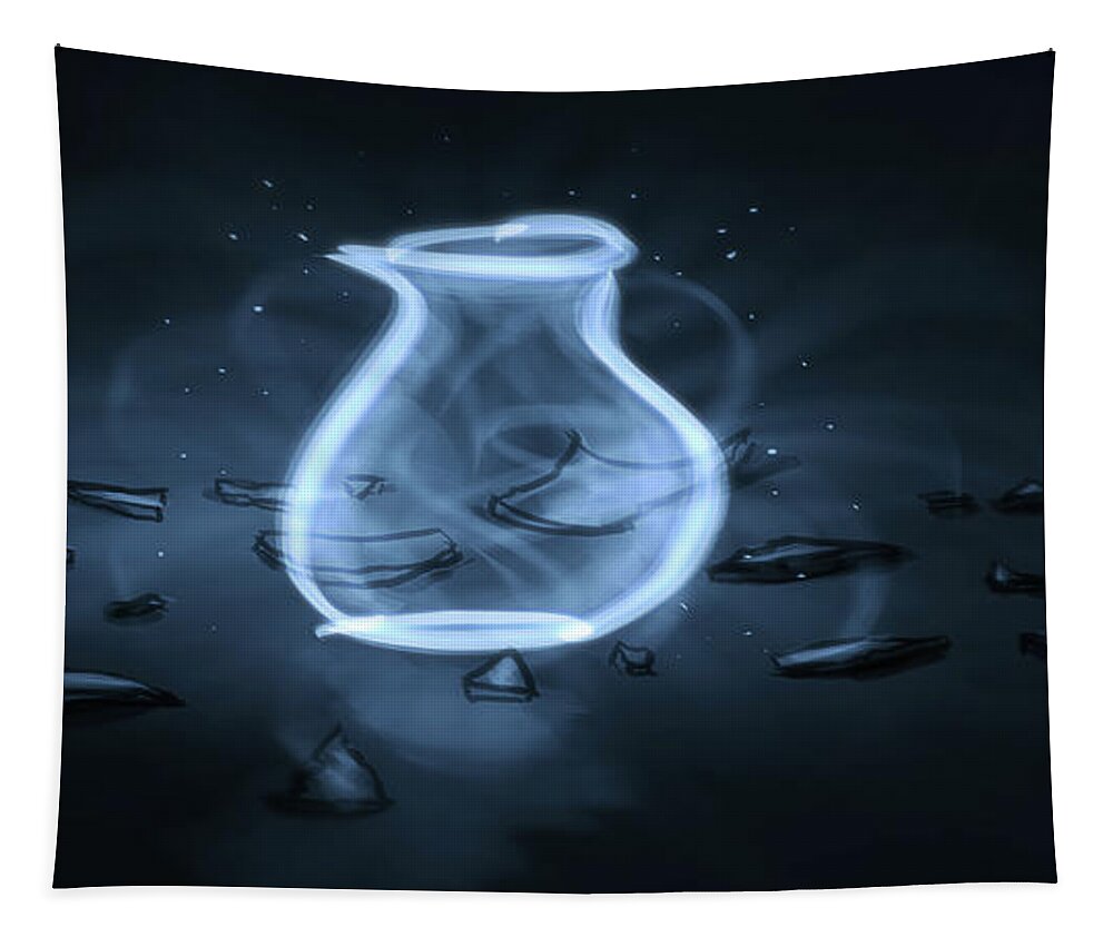 Darkness Tapestry featuring the digital art Art - It Is Possible by Matthias Zegveld