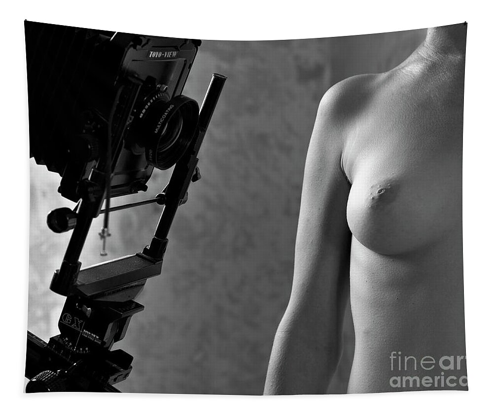 Artistic Tapestry featuring the photograph Artistic female nude photography v14 by Eran Turgeman Prints