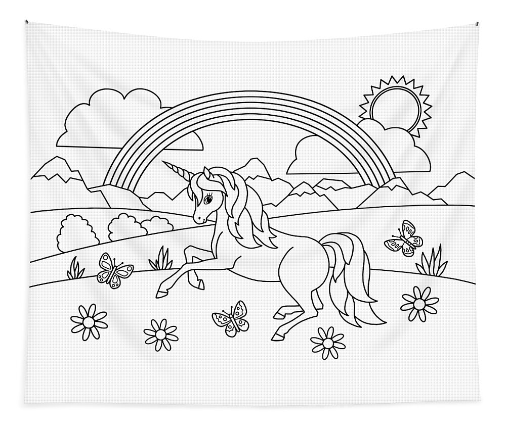 Unicorn Coloring Pages for Kids