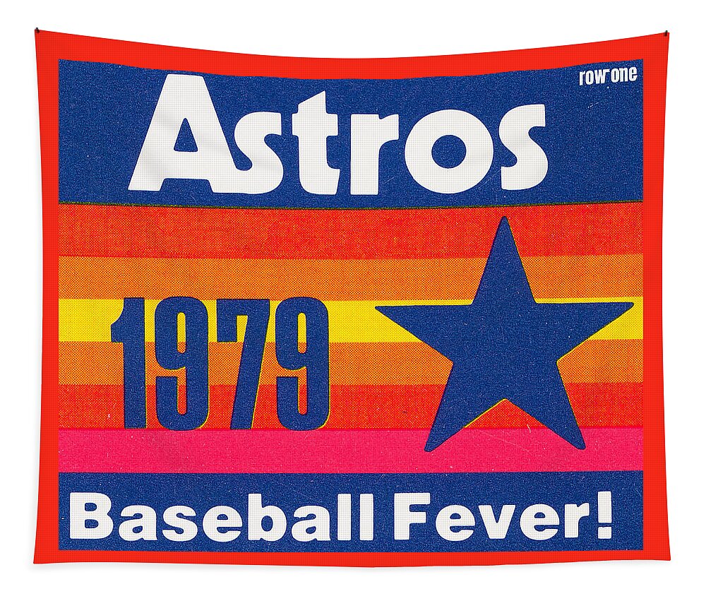Cyber Monday Deals 2020 Tapestry featuring the mixed media 1979 Houston Astros Baseball Fever by Row One Brand