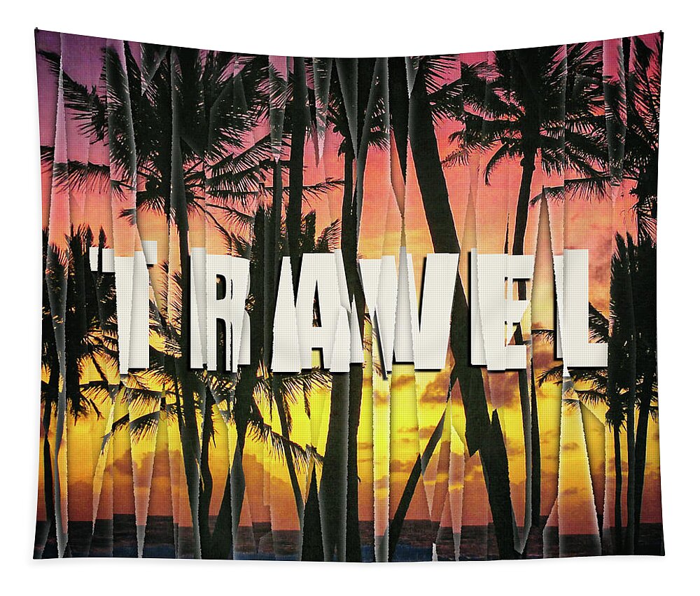 Travel Tapestry featuring the digital art Travel by Phil Perkins