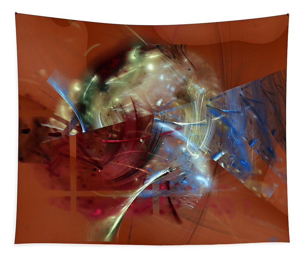 Fractal Tapestry featuring the digital art As Rivers Flow by Jeff Iverson