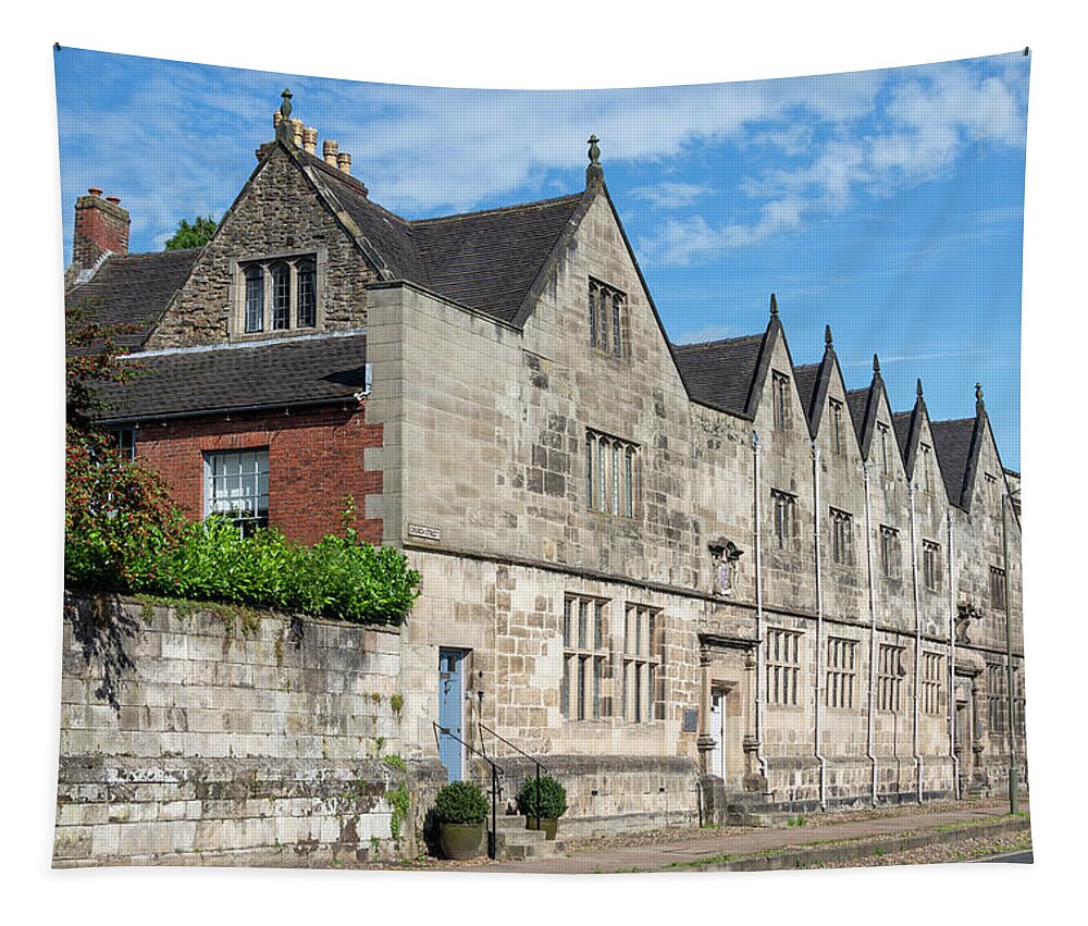 Ashbourne Tapestry featuring the photograph Ashbourne Grammar School by Steev Stamford