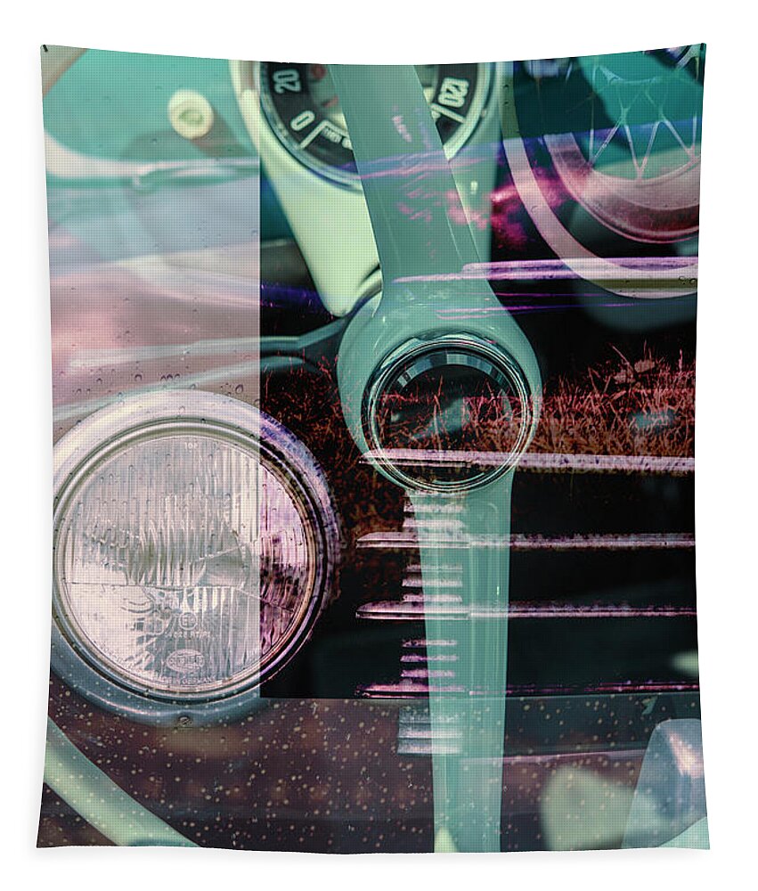 Car Tapestry featuring the photograph Automania by David Lichtneker