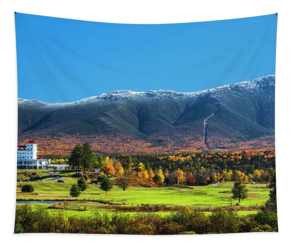 Autumn Tapestry featuring the photograph Autumn at the Mount Washington Pano by Chris Whiton