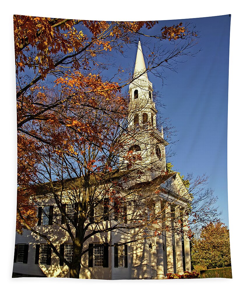 Fall Tapestry featuring the photograph Autumn in Litchfield CT by TS Photo