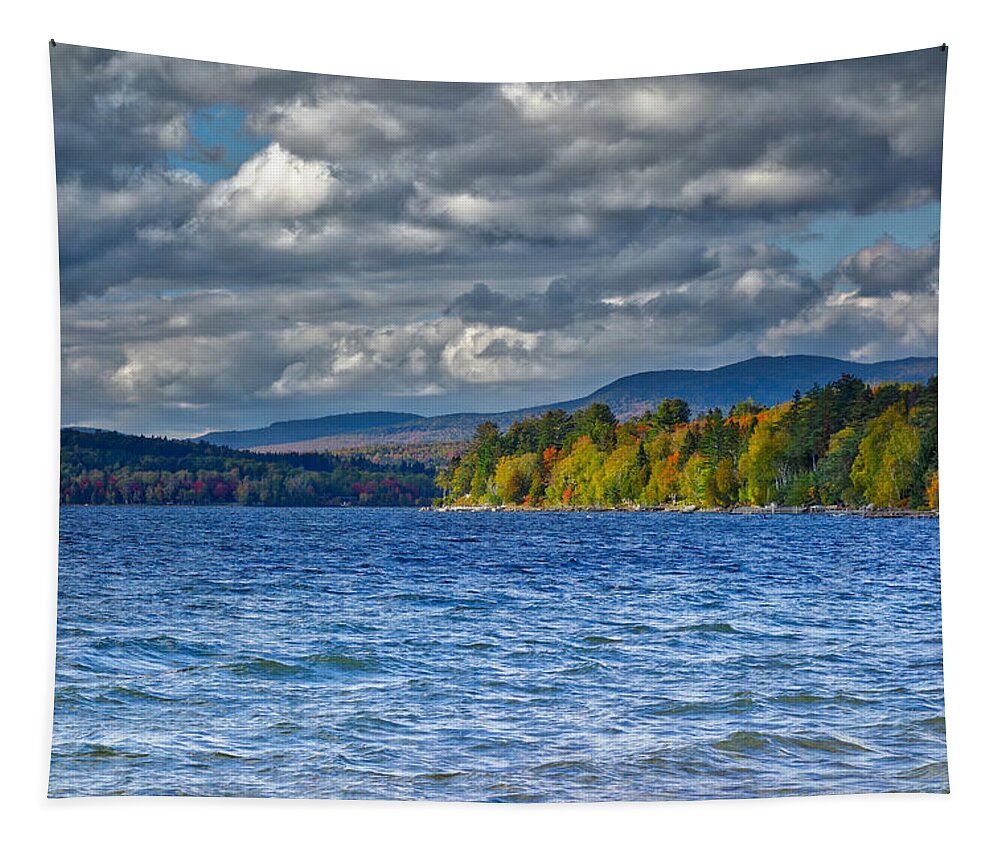 Lake Tapestry featuring the photograph Autumn Rangeley Lake View 22 LkVu First Photo Oct 6 2017 by Russel Considine
