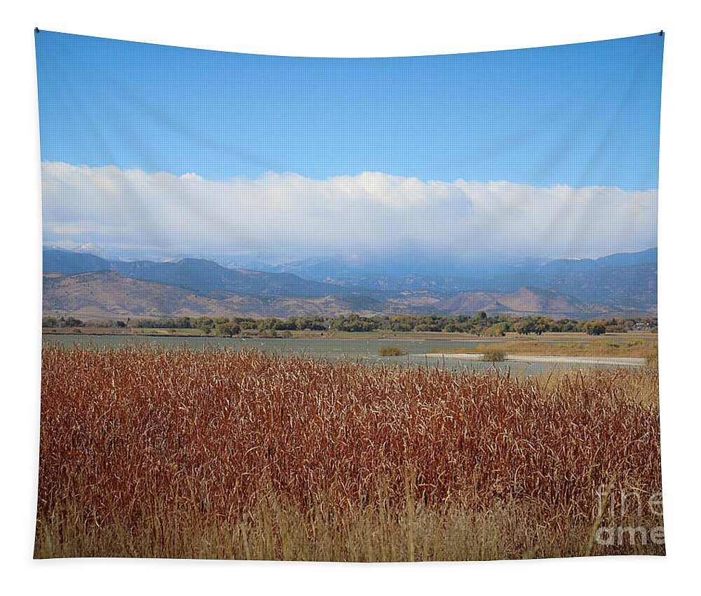 Mcintosh Lake Tapestry featuring the photograph Autumn McIntosh Lake Two by Veronica Batterson