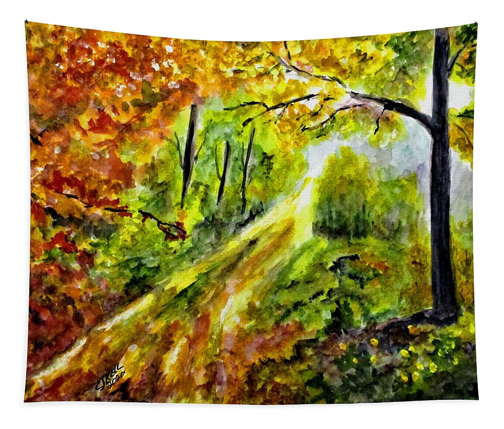 Autumn Tapestry featuring the painting Autumn Passage by Clyde J Kell