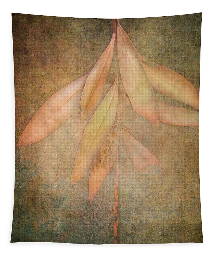 Photography Tapestry featuring the digital art Autumn Textured Leaves by Terry Davis
