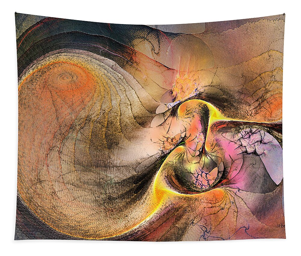 Autumn Tide Tapestry featuring the digital art Autumn Tide by Studio B Prints