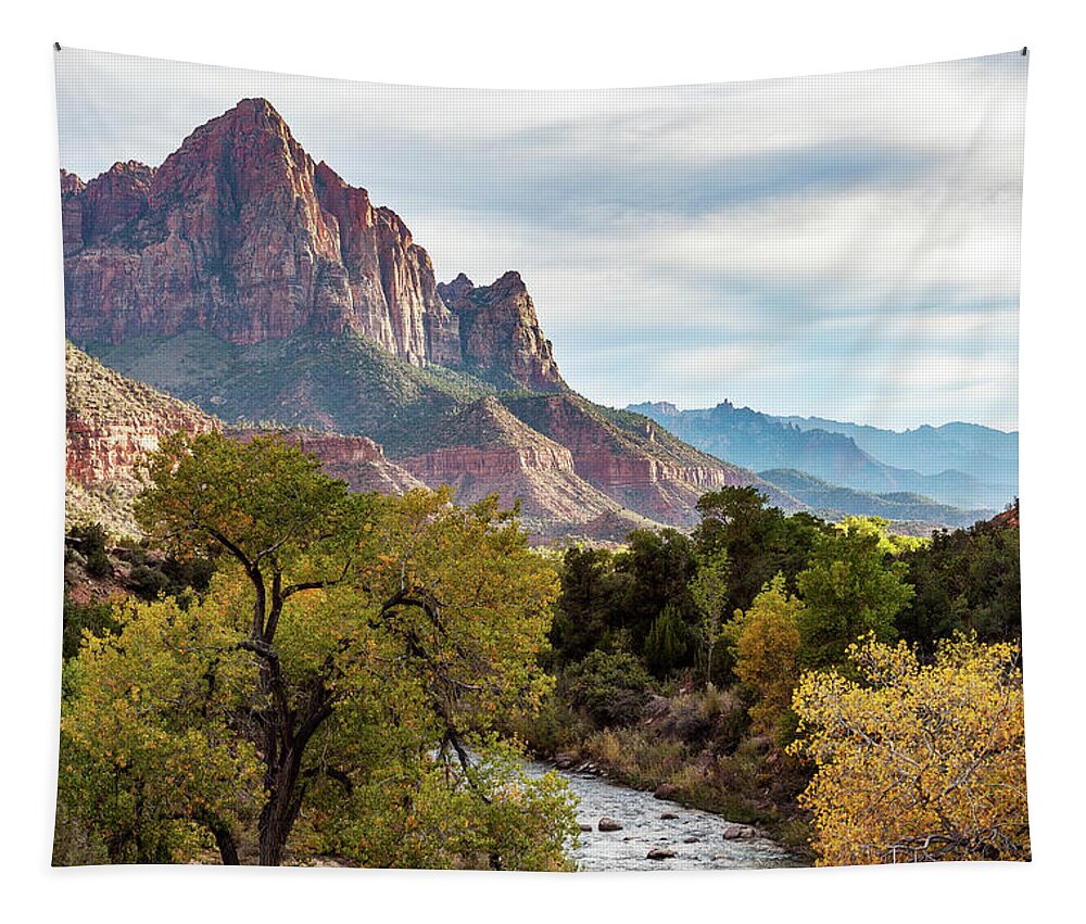 Utah Tapestry featuring the photograph Autumn View by James Marvin Phelps