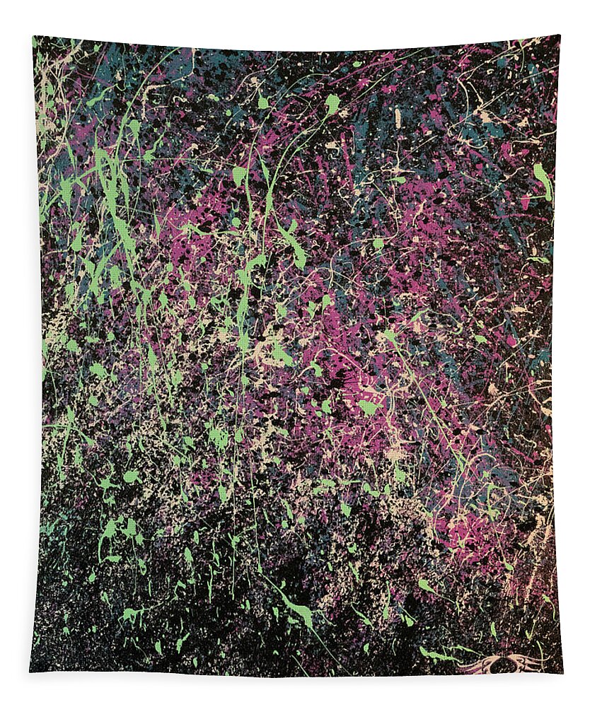 Abstract Tapestry featuring the painting Awakening by Heather Meglasson Impact Artist