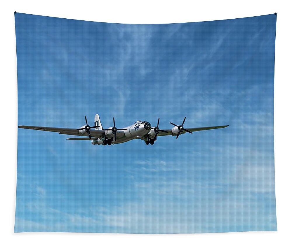 Sky Tapestry featuring the photograph B-29 Superfortress-1 by John Kirkland