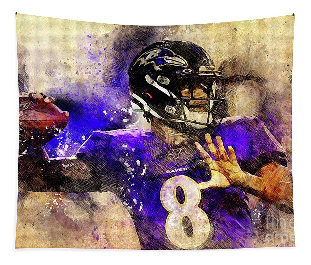 Baltimore Ravens NFL American Football Team,Baltimore Ravens Player,Sports  Posters for Sports Fans Tapestry