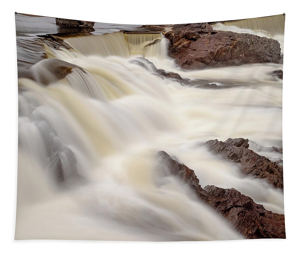 Bath Tapestry featuring the photograph Bath, New Hampshire Waterfall I by William Dickman