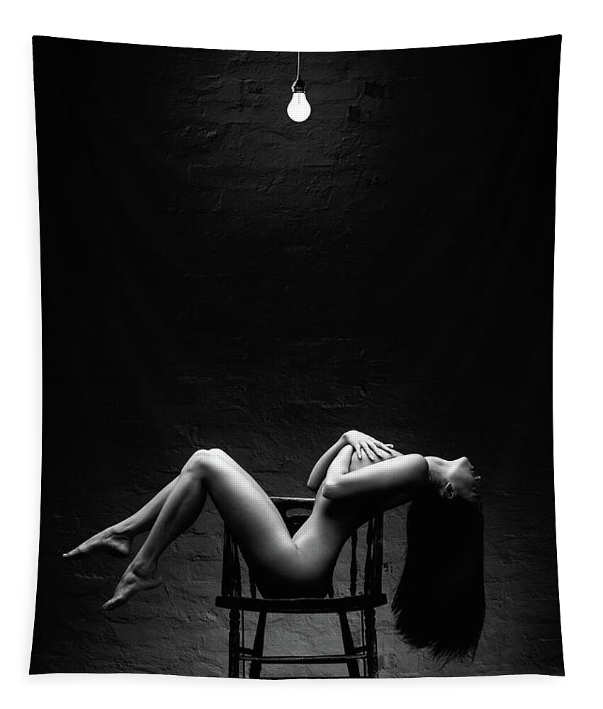 Woman Tapestry featuring the photograph Bathing in light by Johan Swanepoel