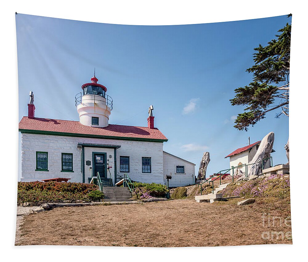 Afternoon Tapestry featuring the photograph Battery Point Lighthouse 5 by Al Andersen