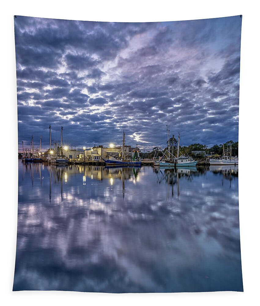 Dusk Tapestry featuring the photograph Bayou Dusk, 12/11/20 by Brad Boland