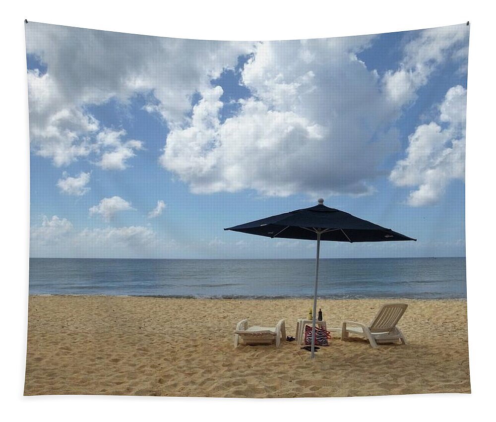 Beach Tapestry featuring the photograph Beach Getaway by Brad Barton