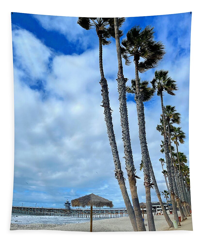 Beach Tapestry featuring the photograph Beach Palms by Brian Eberly