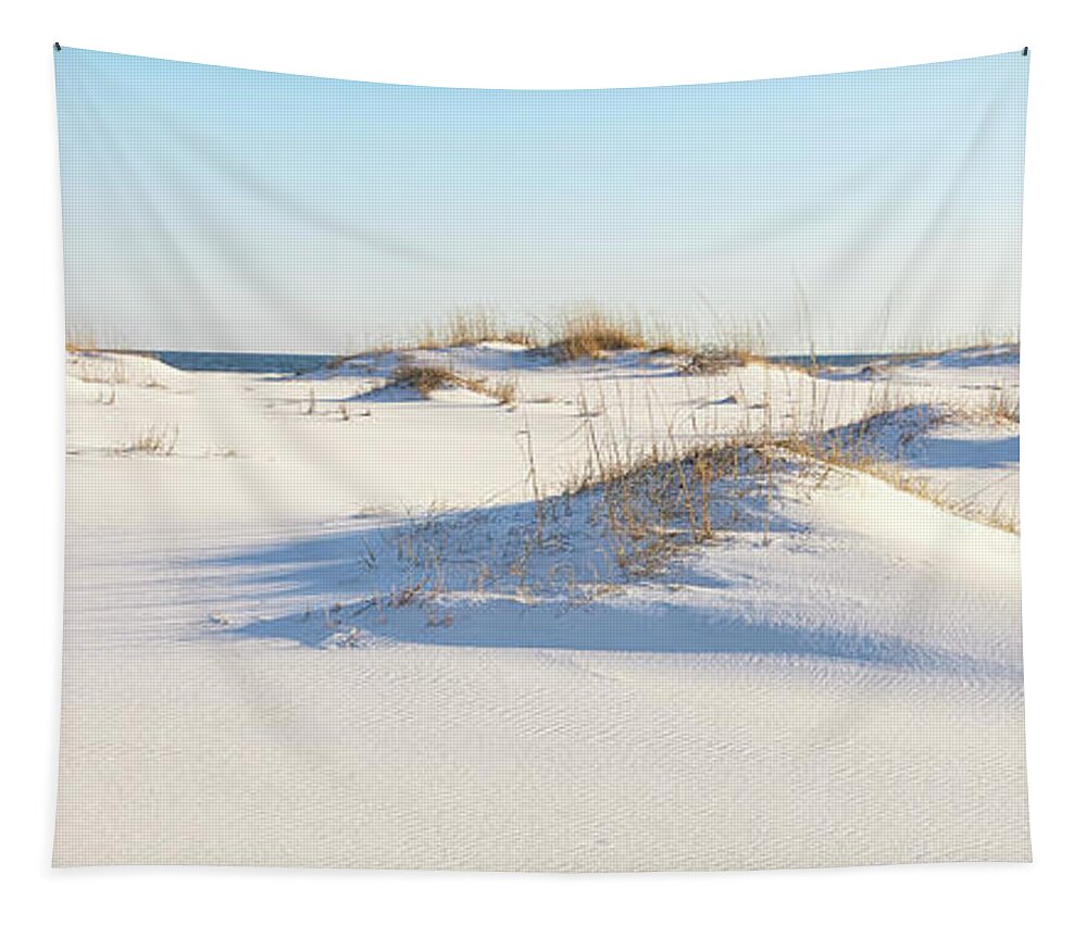 Beach Panorama Tapestry featuring the photograph Beach Panorama by Bill Chambers